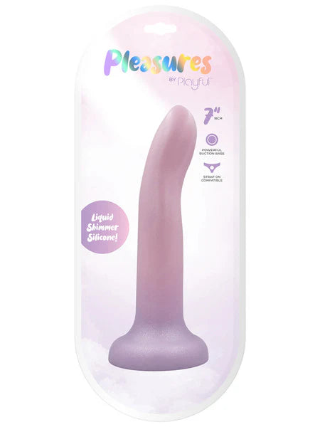 Pleasures by Playful 7 inch Dong - Pink to Purple - Club X